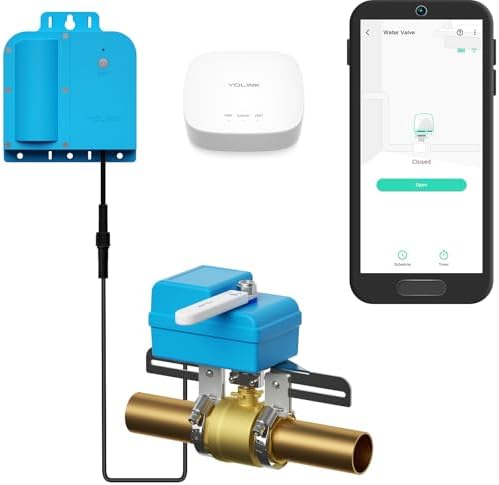 YoLink Water Shutoff Kit: X3 Valve Controller + EVO Valve Operator + Hub by YoLink