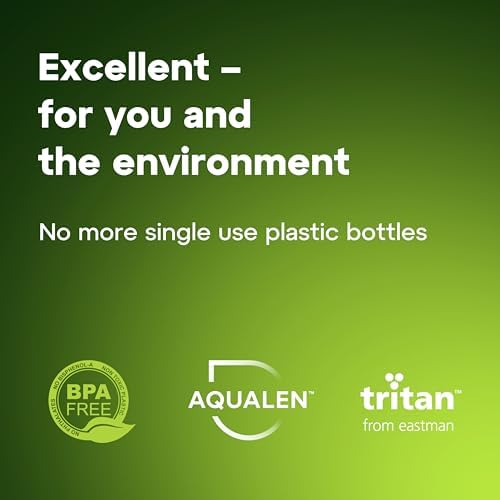 AQUAPHOR City Water Filter Bottle 17 oz | Reusable & Portable Filtered Water Bottle | BPA-Free | Perfect for Camping, Travel, Indoor & Outdoor Use | Green - Image 6