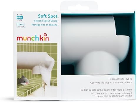 Munchkin® Bath Spout Cover for Baby, Silicone Tub Faucet Guard, Grey - Image 7