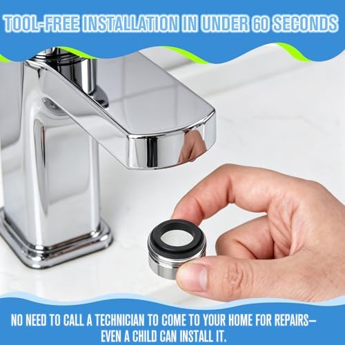 4Pcs Faucet Aerator Replacement, 1-1/8″ 28mm Stainless Steel Rustproof High Flow Water Saving Sink Aerators M28 Male Thread, Universal Bathroom Kitchen Faucet Parts - Image 7