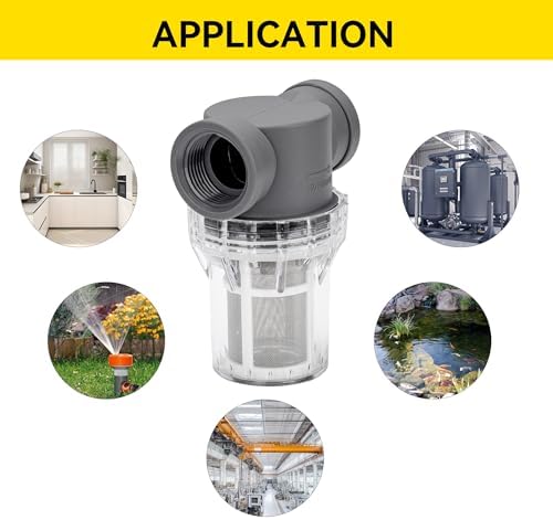 1'' Female NPT in-Line Strainer - Garden Hose Filter for High Pressure Washer, Sediment Filter with 60 Mesh Stainless Steel Screen (1'' 60 Mesh) - Image 6