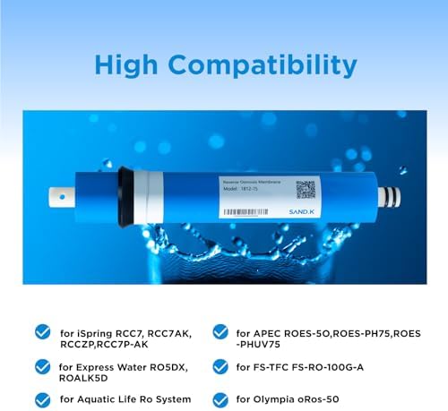 75 GPD RO Membrane Filter Replacement, 11.75" x 1.75" Reverse Osmosis Water Filter Membranes Replacement for Home Drinking Under Sink RO Water Filtration System, 2-Pack - Image 6