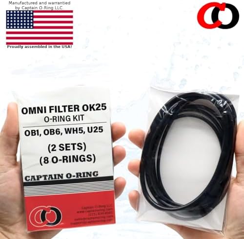 Captain O-Ring - Replacement OK25 O-Ring Kit Compatible with OmniFilter OB1, OB6, WH5, U25 Water Filter Housings (2 Sets, 8 O-Rings) - Image 7
