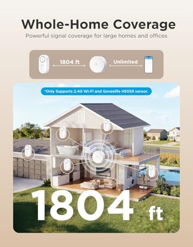 GoveeLife Smart Water Leak Detector 1s with 4.92 ft Cable, 3 Pack - Image 6