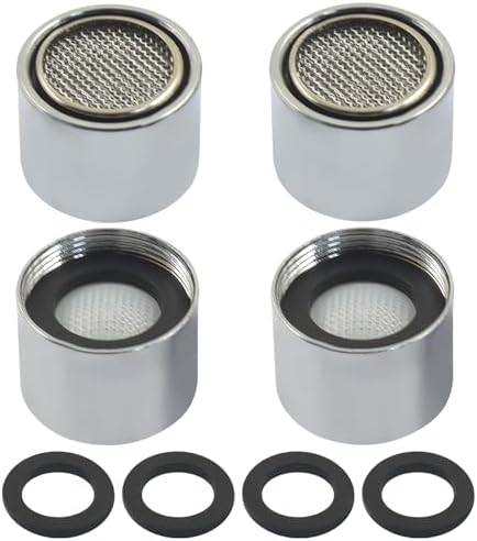 4 Pcs Faucet Aerator, 55/64" Female Thread, Brass Shell - Image 5