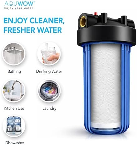 CTO10BB 5 Micron 4.5" x 10" Carbon Block Water Filter Set – Replacement Cartridges for Whole House and Under Sink Systems, Universal Standard Size (3, 10 x 4.5) - Image 7
