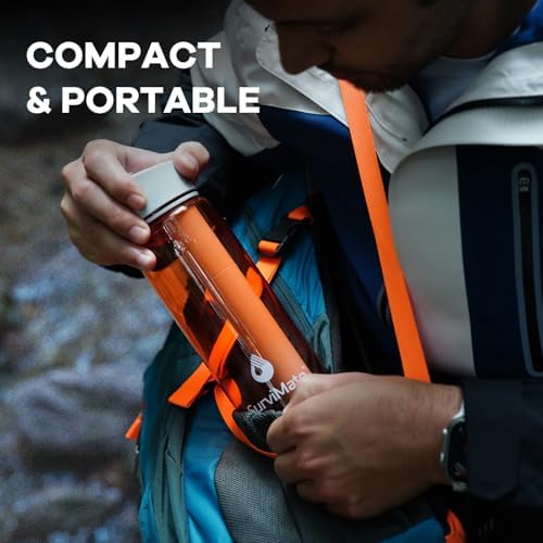 SurviMate 5-Stage 0.01μm Ultra-Filtration Filtered Water Bottle BPA-Free - Image 7