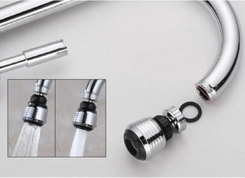 2PCS 360 Degree Swivel Faucet Aerator Deluxe Water Saving Faucet Sprayer Water Saving Bubbler Pressurized Faucet Filter Kitchen Accessories (360 Degree, Count, 2) - Image 5