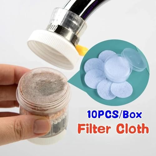 Removable and Washable 6-layer Faucet Filter Universal Splash-proof Water-saving Device Kitchen Tap Water Filter Nozzle,Filter Cloth*10 PC,1 PC - Image 2