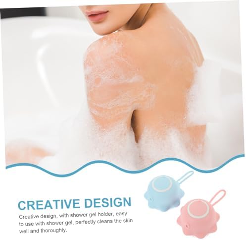 Silicone Bath Massage Brush with Shampoo Holder 2pcs for Babies - Image 7