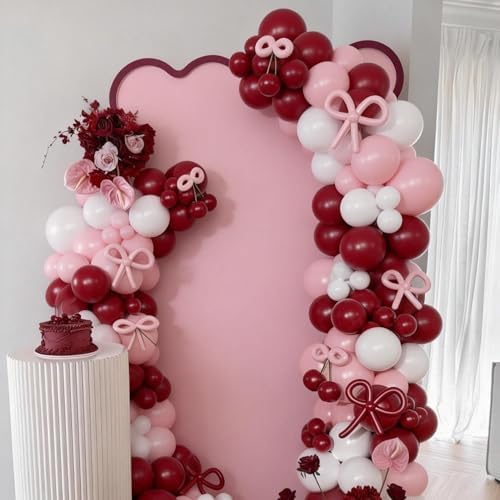 Pink Red Balloon Arch Kit, Cherry Birthday Valentine Decor - Image 7