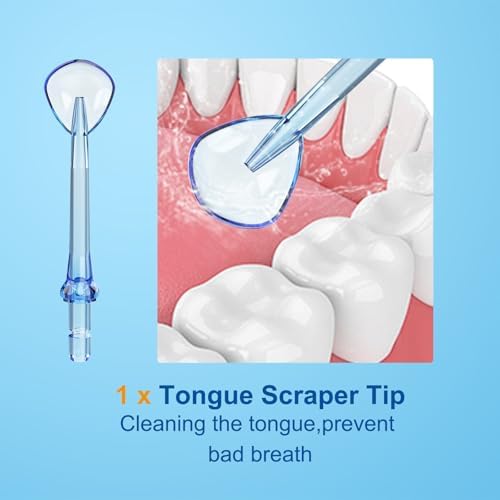 Replacement Heads for WellLeo Water Flosser, Oral Irrigator Jet Tip 5 Pieces - Image 5