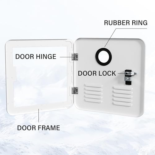 15 x 15 Inches RV Water Heater Door,RV Water Heater Replacement Cover Panel - Image 6