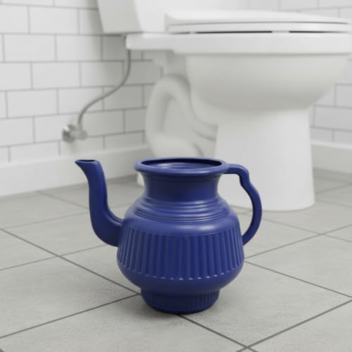 TAJ Badna Lota Bodna Toilet Wash Jug, Manual Bidet Pitcher, 2.25L (Color Varies) - Image 5
