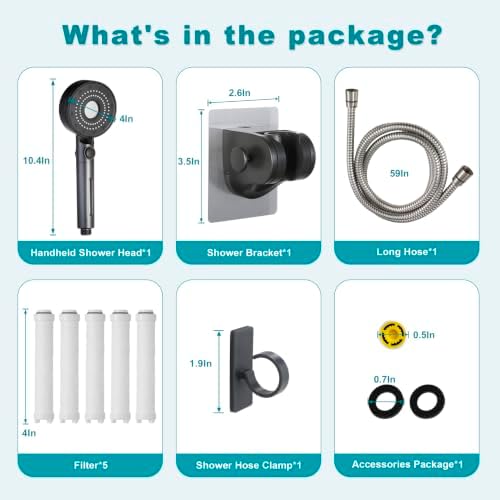 Handheld Filter RV Shower Head with On Off Switch - Image 6