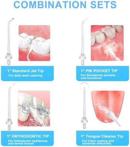 Replacement Tips for AquaSonic Aqua Flosser, 5 Tips Combo - Image 7