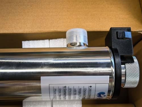 40W Whole House UV Water Purifier – 12 GPM Ultraviolet Water Filter with Flow Switch, 120V, 3/4” MNPT Inlet/Outlet, Includes Spare UV Lamp - Image 7