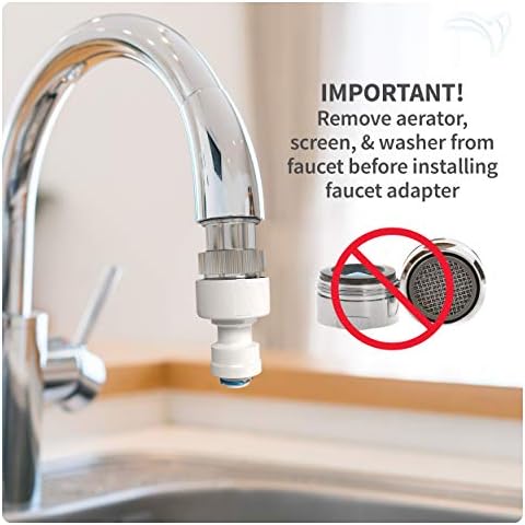 AquaticLife Brass Faucet Adapter Kit, Kitchen and Bathroom, 3-Piece - Image 5