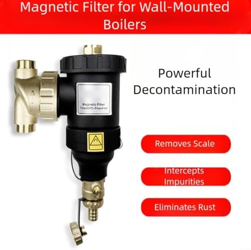 Magnetic Boiler Filter Separator for HVAC Systems, Stainless Steel Mesh Element, Scale Rust and Sludge Removal, DN20-DN32 Female Male Thread(DN20/3/4 male valve) - Image 7