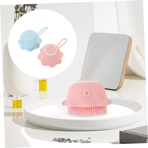 Silicone Shower Brush with Shower Gel Holder, 2 Pieces for Babies - Image 7