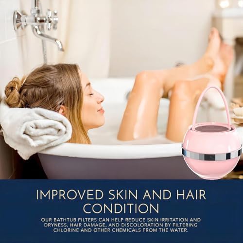 Bath Filter for Tub - Kinder Water Filter for Bathtub, Hard Water Softener to Remove Lead,Chlorine and Fluoride, Improve Skin, Hair and Nails Condition,Pink - Image 6