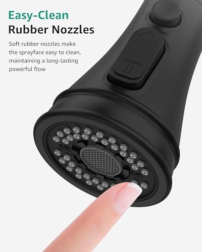 Mbillion Matte Black 3-Function Kitchen Faucet Head Replacement - Image 5