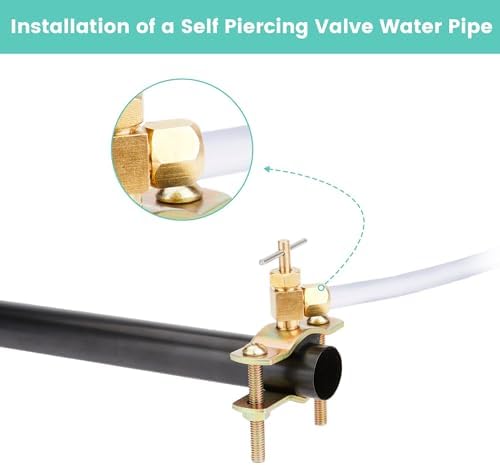 Refrigerator Ice Maker Water Line Kit, 25FT 1/4In O.D. with Self Piercing Valve and Quick Couplings for Refrigerators, Food Grade Ice Make and RO Systems - Image 7