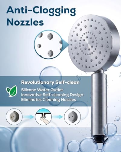 PWERAN Handheld Shower Head with 72" Hose, High Pressure Shower Heads - Image 6