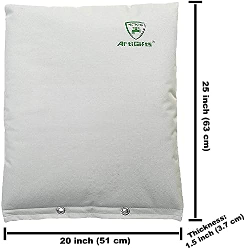 Insulated Pouch - Backflow Insulation Cover for Winter Freeze Protection, Pale Khaki, 20’’W x 25’’H - Measure Before Purchase - Image 5