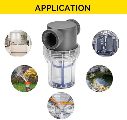 3/4'' Female NPT in-Line Strainer - Garden Hose Filter for High Pressure Washer, Sediment Filter with 100 Mesh Stainless Steel Screen (3/4'' 100 Mesh) - Image 6
