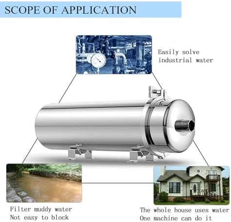 264 GPH Stainless Steel Ultra-Filtration Membrane Filter 0.01 μm PVDF Ultra-Filtration Membrane Washable Water Purifier External Pressure Water Purifier - Image 7