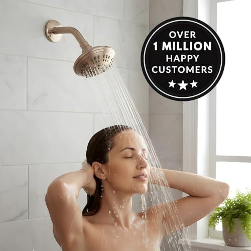 Aqua Elegante 6 Function Luxury Shower Head - 2.5 GPM - Brushed Nickel - Image 7