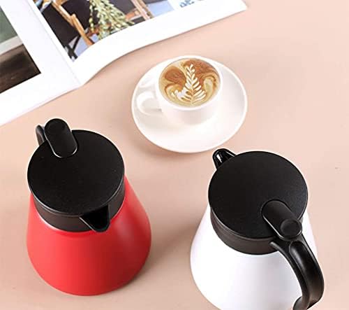 Thermal Coffee Carafe Tea Pot 20 Oz Stainless Steel Insulation Pot Double Wall Vacuum Insulated Coffee Water & Beverage Dispenser (Red) - Image 7