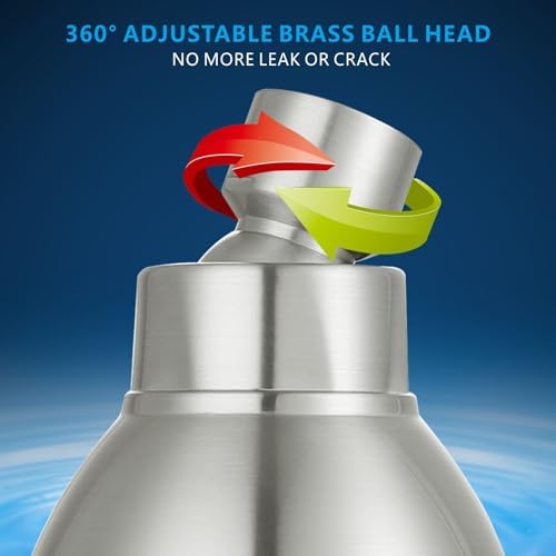 High Pressure Shower Head - Powerful Bathroom Pressure Boosting Showerhead - Perfect Universal Replacement for Rain Shower Heads(Brushed Nickel) - Image 6