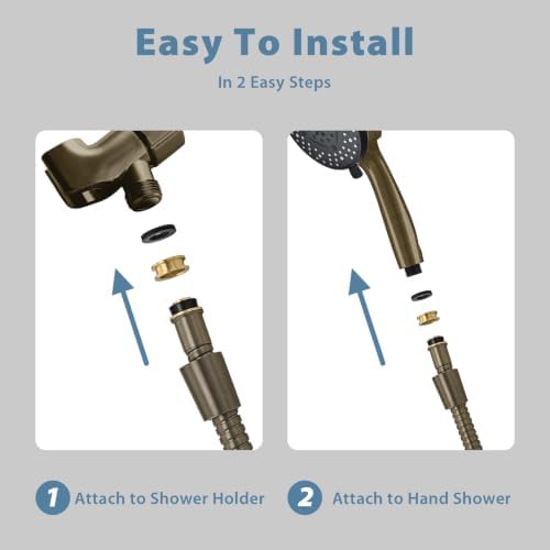 Shower Hose Extra Long 304 Stainless Steel Handheld Showerhead Hoses - Image 6