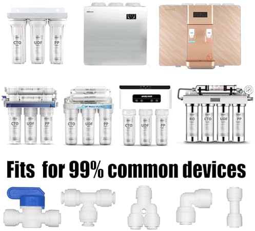Water Line Kit, Lifevant 1/4” O.D. Water Tubing 32.8FT for R.O. System and ice Maker with 12-PCS Quick Connect and Tubing Cutter - Image 7
