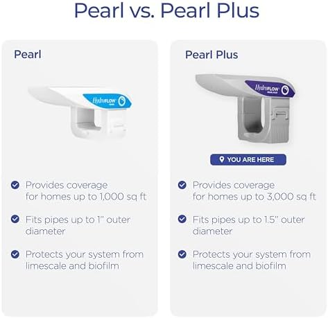 HydroFLOW Pearl Plus | Eco Friendly Alternative to Salt Water Softeners | Descaler for Large Homes & Commercial Appliances | Fits Pipes Up to 1.5" Outer Diameter - Image 6