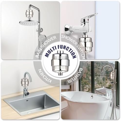 Shower Filter - 20 Stage with 2 Replacement Cartridges Total-Brushed Nickel - Image 7