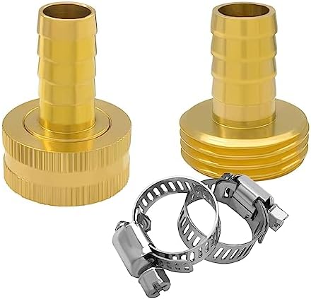 Hooshing 3/8" Garden Hose Repair Kit, Male and Female Hose Mender Connector - Image 5