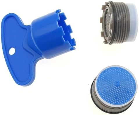 1 Set 24mm Faucet Filter Restrictor Faucet Aerator Wrench Restrictor Replacement Parts for Bathroom or Kitchen (1×Aerator Key, 5×Tap Aerators) - Image 3