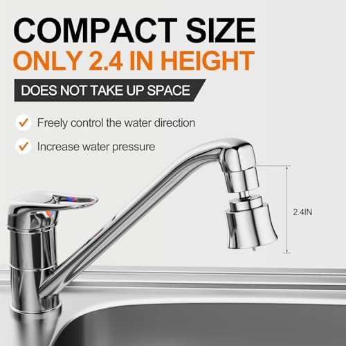 Metal Swivel Sink Faucet Aerator/Extender - Image 6