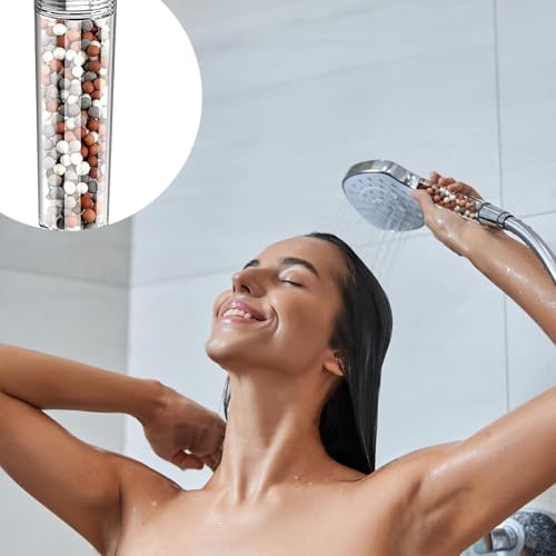 BLMHTWO 3 Packs Shower Envy Filtered Shower Head, Mineral Filtration Showerhead Stones Replacement Anion Mineral Beads for ShowerHead Filter - Image 7