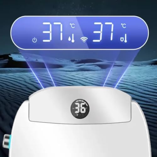 Electric Bidet Toilet Seat, Filtered & Unlimited Warm Water, 8 Modes Spa Wash, Warm Air Dryer, Heated Seat, Self-Clean Stainless Steel Nozzle, HD Night Light. 10-year warranty. (TB-45E,Elongated) - Image 7