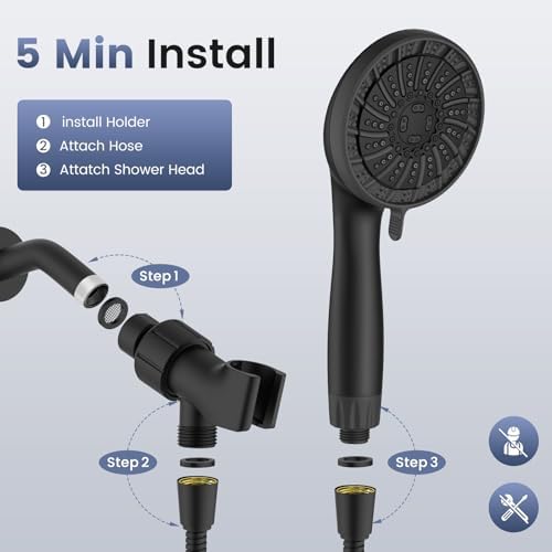 Filtered Shower Head with Handheld,High Pressure Shower Heads with Filters - Image 6