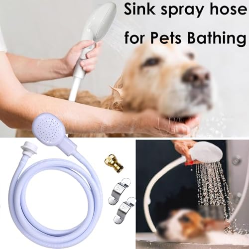 2m/6.56ft Sink Spray Hose Portable Sprayer Handheld Hose Shower with Adapter and Wrenches for Garden,Bathing Baby,Pets,Washing Hair,Rinsing Vegetables - Image 6