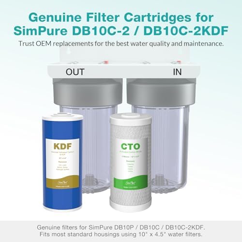 SimPure 2-Stage 10" x 4.5" Whole House Water Filter Replacement - Image 6