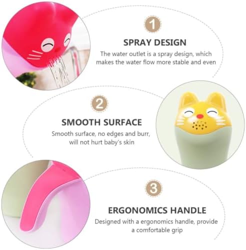2pcs Baby Kids Bath Rinse Cup Shampoo Rinser with Handle - Image 7