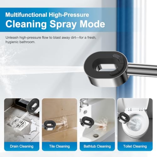 Hibbent 5-Spray Filtered Handheld Showerhead with All Metal Holder, Chrome - Image 7