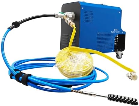 TECHTONGDA Chiller Condenser Tube Cleaning Machine with High-Pressure Water Gun & Foot Switch, Heat Exchanger Pipe Cleaner for 0.2"-0.8" Pipe Dia, 24.9ft Flexible Shaft, 65.6ft Quick Connection Hose - Image 7