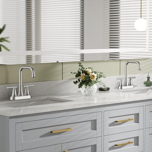 FORIOUS 2 Hole Brushed Nickel Centerset Bathroom Faucet 4 Inch for RV Sink - Image 7